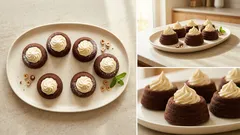 Vosí hnízda s rumovým máslovým krémem: nepečená vánoční klasika krok za krokem