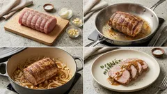 Vepřová pečeně s cibulovou omáčkou: pomalé pečení, které se vždycky vyplatí