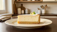 Jemný tvarohový koláč s vanilkou: křehký korpus a nadýchaná náplň
