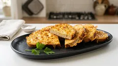 Křupavé sýrové chlebíčky z pánve: rychlá večeře z pár surovin