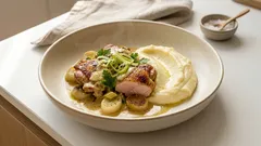 Pikantní kuřecí na pórku se smetanou: rychlá večeře, co vždycky sedne