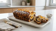 Vláčná broskvová bábovka s kakaem: jednoduché těsto s olejem, co nevysychá