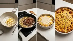 Cheeseburger pie z trouby: šťavnaté mleté hovězí a rozpečený čedar