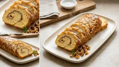 Obrácená jablečná roláda: rychlý moučník, který se krásně stočí a nepraská