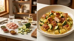 Krémové kuřecí soté s cuketou z jedné pánve – rychlá večeře, co zasytí